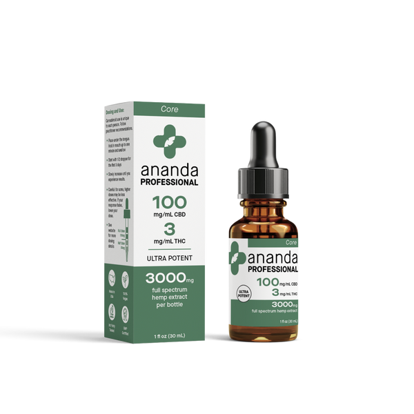 3000mg Full Spectrum Hemp Extract CBD Tincture Ananda Professional