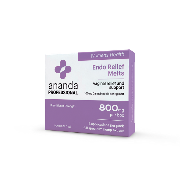 Endo Relief Melts CBD Vaginal Suppositories Ananda Professional