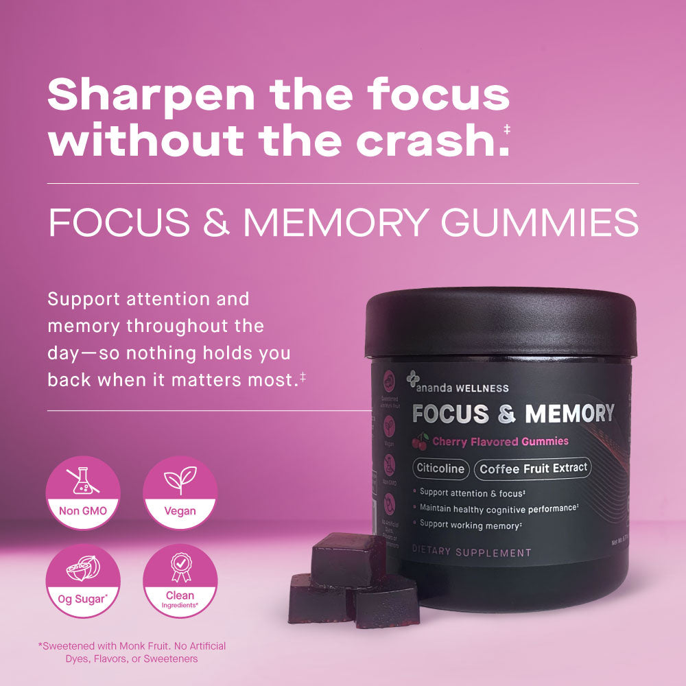 Focus & Memory Gummy | Cherry - 60 Count
