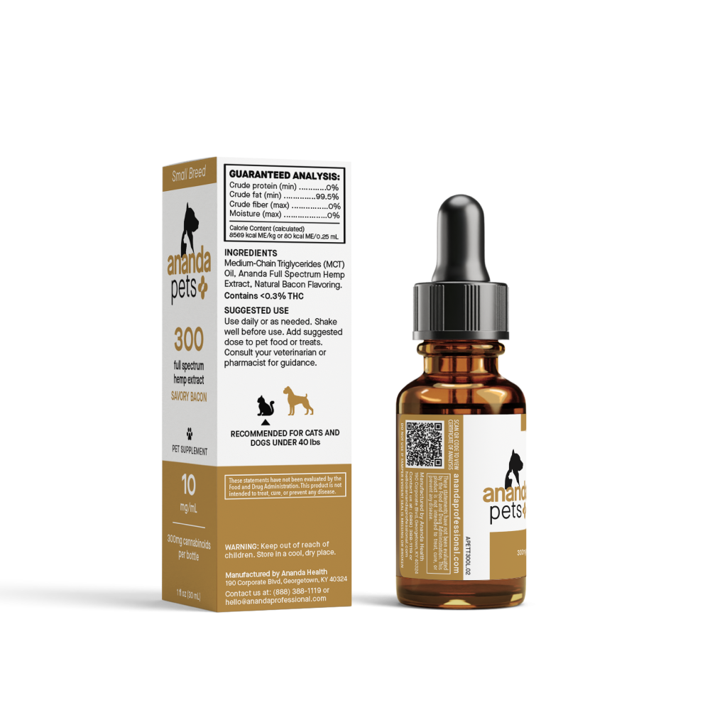 Ananda Pets 300mg Tincture - Bacon