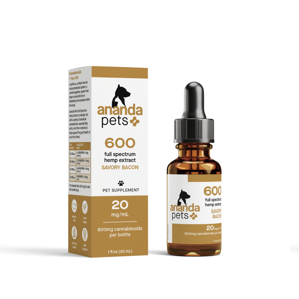 Ananda Pets 600mg Tincture - Bacon