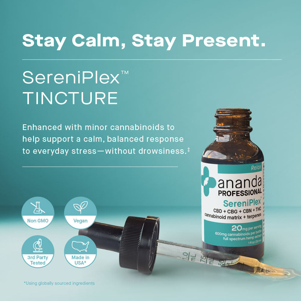 SereniPlex Stress Tincture | 600mg per bottle