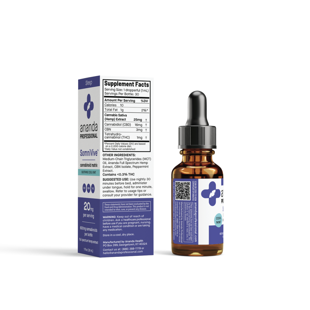 SomniVive Sleep Tincture 600mg