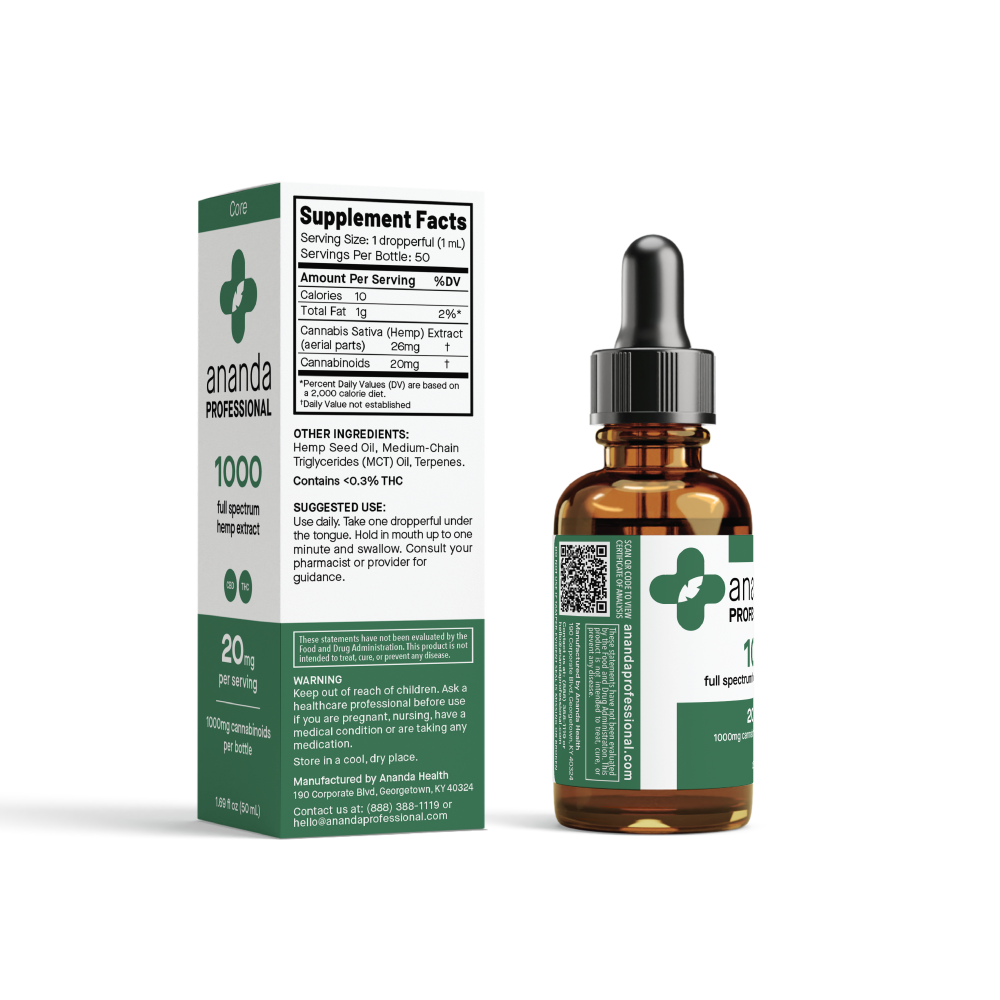 1000mg Full Spectrum CBD Tincture