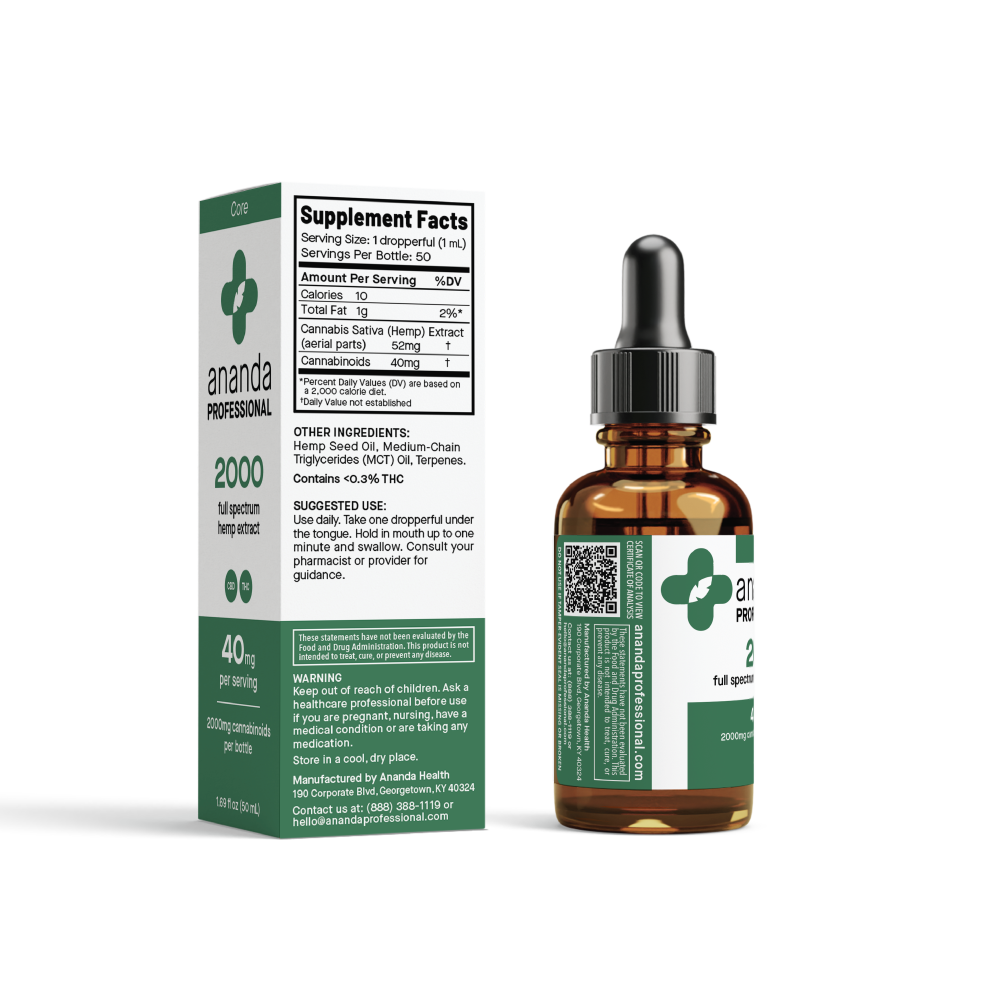 2000mg Full Spectrum CBD Tincture