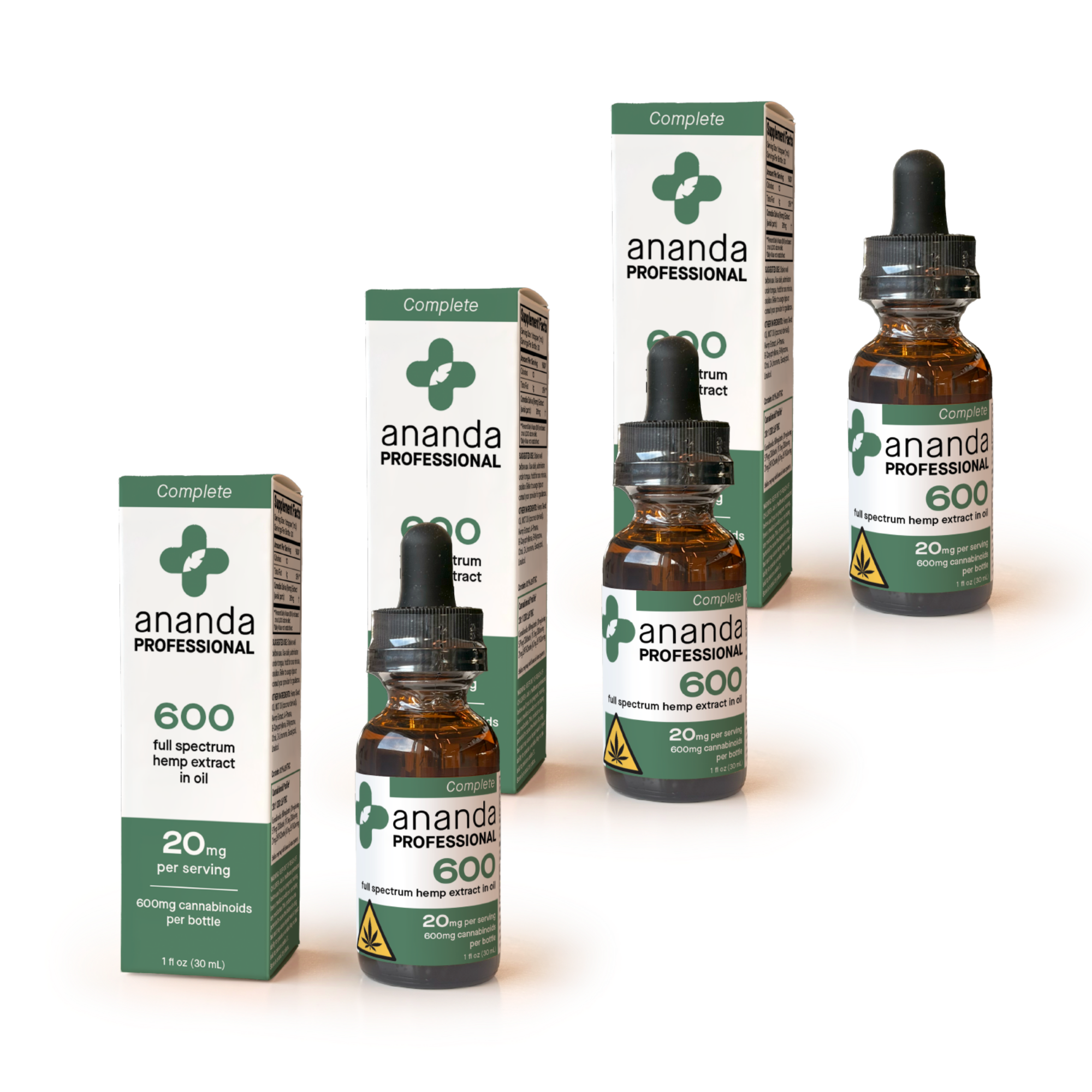 Full Spectrum CBD Tincture Bundle | 3-Month Supply | 600mg per bottle