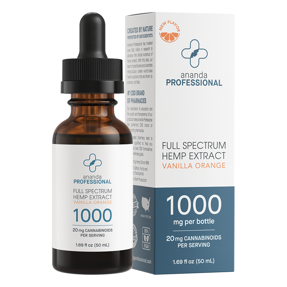 Vanilla Orange Full Spectrum CBD Oil Tincture